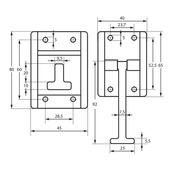 Ajtórögzítő kamionhoz és haszongépjárművekhez, Lampa Door Retainer