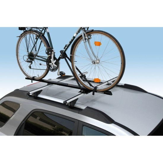 Kerékpártartó tetőcsomagtartóra, 1db kerékpárhoz, fekete, zárható, Nordrive Bike-One Kerékpártartó tetőcsomagtartóra, 1db kerékpárhoz, fekete, zárható, Nordrive Bike-One