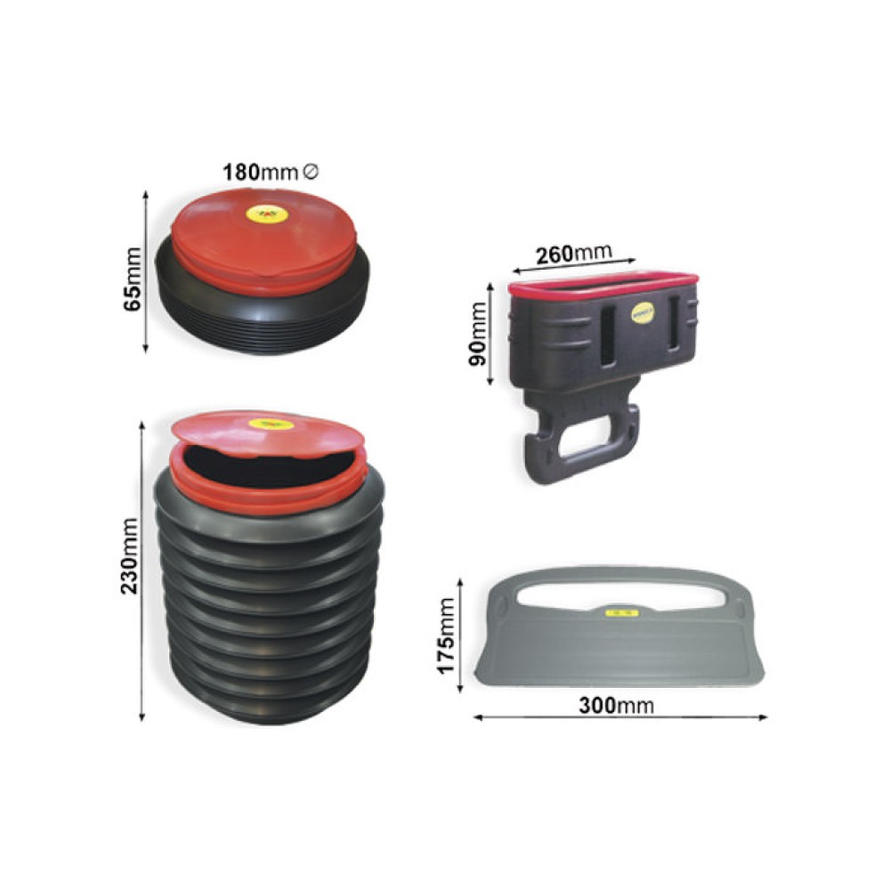 Összecsukható tárolódoboz szett 37 literes, JBM 52618