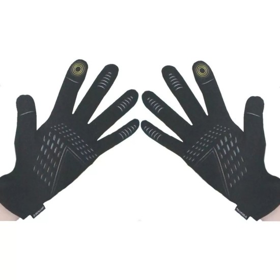 Kerékpáros, bélelt kesztyű, XL-es méretben, érintőképernyő kompatibilis, Dunlop XL
