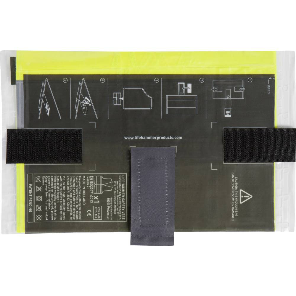 Láthatósági biztonsági mellény készlet, atószőnyeg alá Carpoint LifeHammer Safety Vest