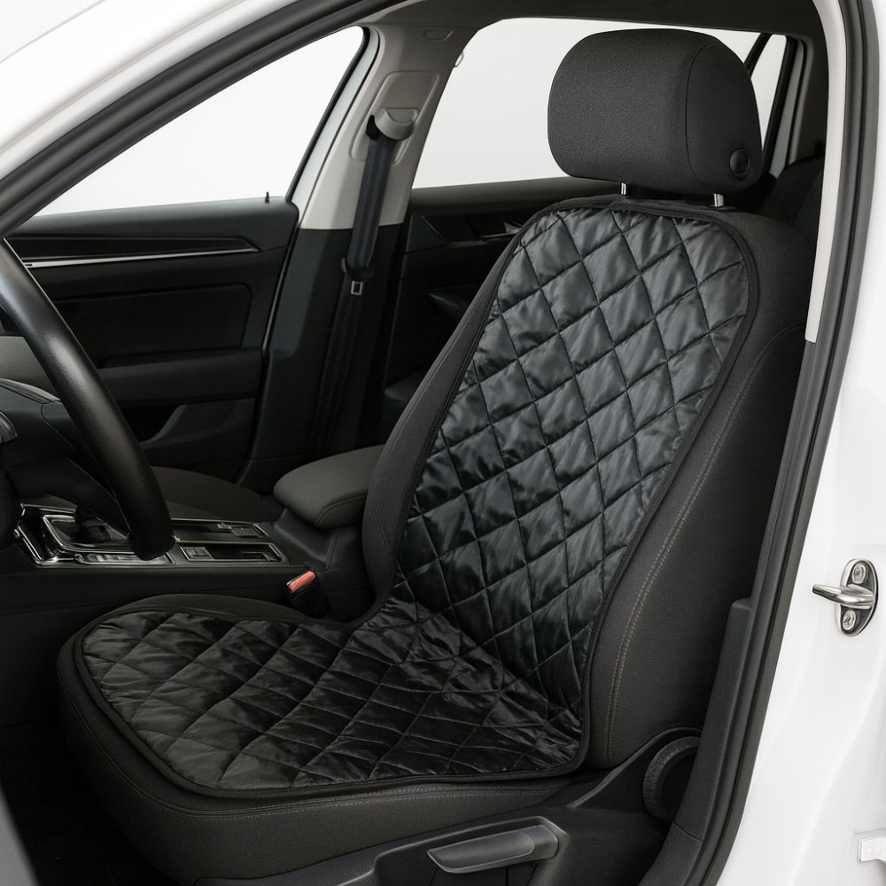 Fűthető ülésvédő 12V / 35W, fekete, steppelt mintával Maxspeed WY9504