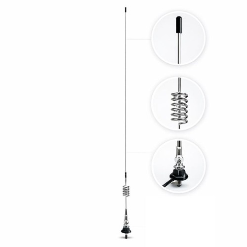 Antenna, tetőre, krómozott 80cm AFHM