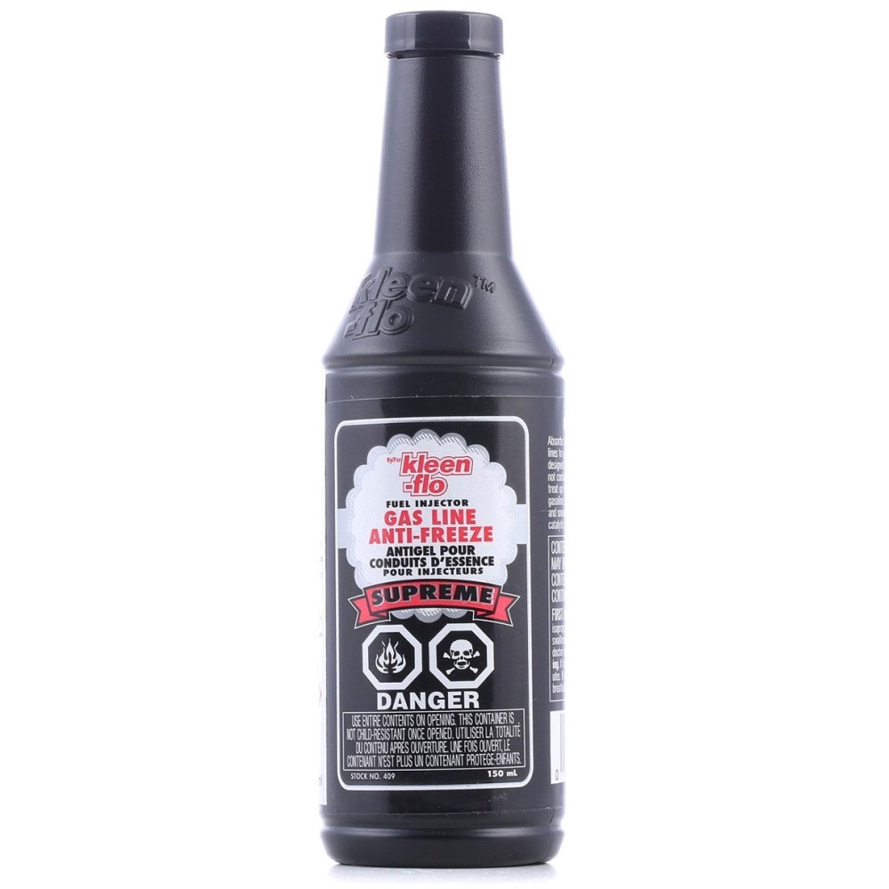 Benzin téli vízmentesítő üzemanyagadalék, 150 ml Kleen-flo 409 Gas Line Anti-Freeze (Supreme)