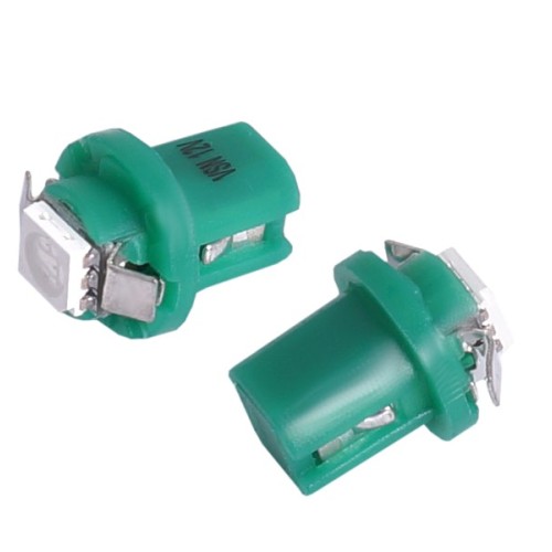 Izzó 12V műszerfalizzó LED 2db (B8,5D) zöld 58924