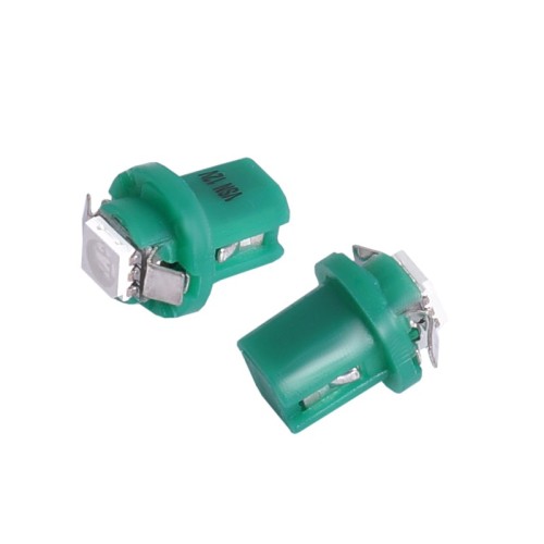 Izzó 12V műszerfalizzó LED 2db (B8,5D) zöld 58924