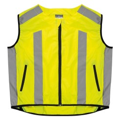 Láthatósági fényvisszaverő mellény, gumírozott XL, EN 1150, Lampa Reflexy