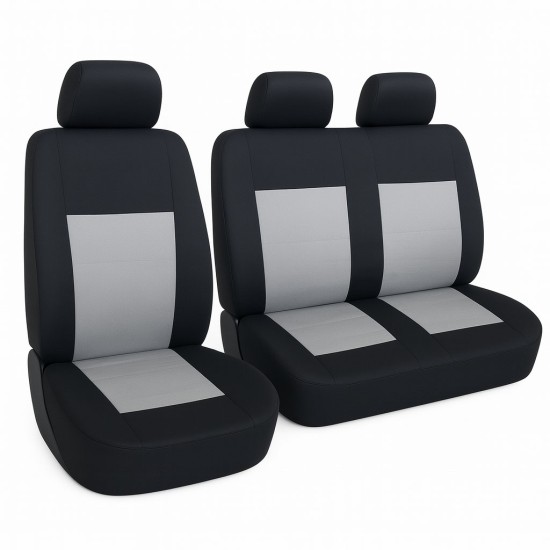Üléshuzat 1+2 üléses furgonra, fekete-szürke, Autolife 01853 Üléshuzat 1+2 üléses furgonra, fekete-szürke, Autolife 01853