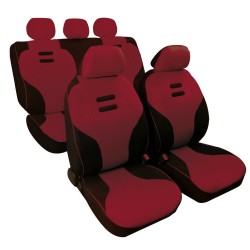 Üléshuzat garnitúra, univerzális, fekete-mélyvörös Kynox Lampa 54901