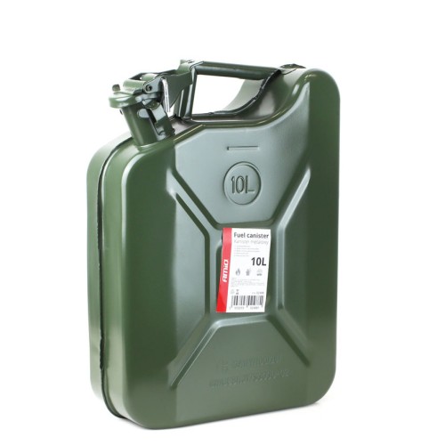 Üzemanyagkanna (marmon), fém, khaki, 10 liter