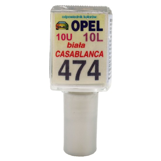 Javítófesték Opel 10U, 10L, biala Casablanca 474 Arasystem 10ml