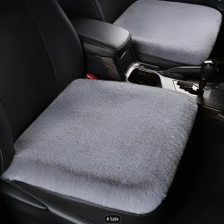 Ülésvédő, puha szőrös, szürke, Autolife 01860
