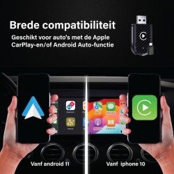 CarPlay 2in1 vezeték nélküli adapter (USB - USB Type-C) IOS/ANDROID 