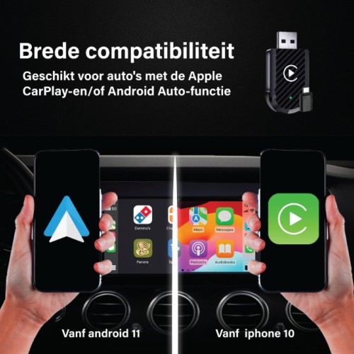 CarPlay 2in1 vezeték nélküli adapter USB IOS/ANDROID Autolife 53081