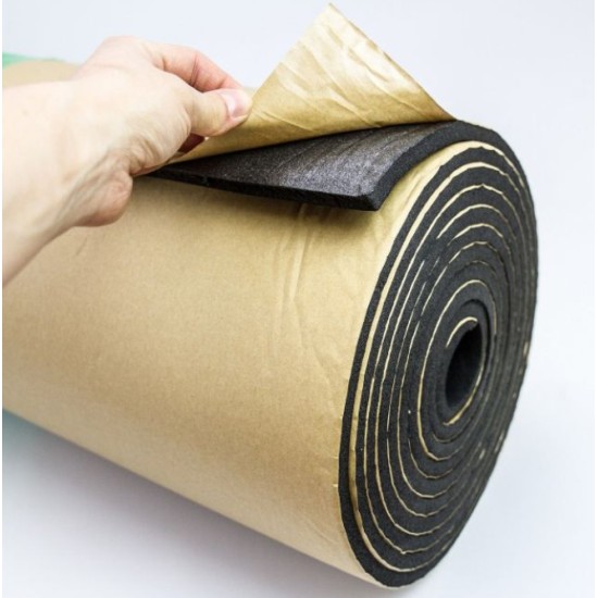 Hang- és hőszigetelő öntapadós szőnyeg 10 mm x 100 cm x 10 m Autolife 71054