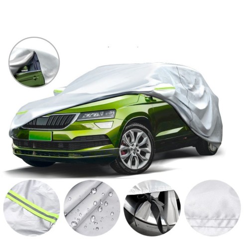 Autótakaró ponyva 3 rétegű, fényvisszaverő csíkkal SUV S-es (430 × 150 × 160) Autolife 68269