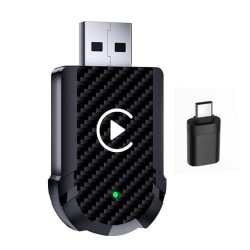CarPlay 2in1 vezeték nélküli adapter (USB - USB Type-C) IOS/ANDROID 