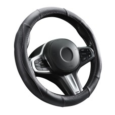 Kormányvédő, bőr, 37-39cm fekete, rózsaszín varással Autolife 01990