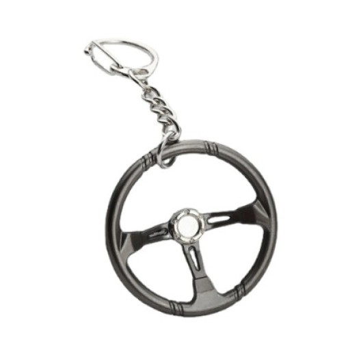 Kulcstartó sportkormány formájú, grafit színű Autolife 80353 W16362-9