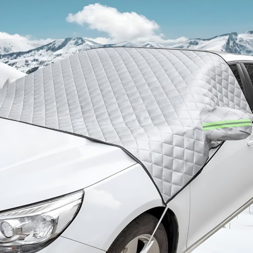 Szélvédőtakaró ponyva tükör védelemmel és mágneses rögzítéssel 145x118cm Autolife 68366