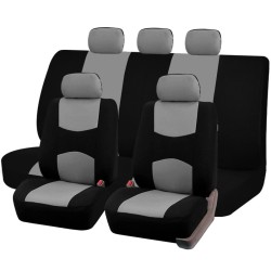 Üléshuzat, univerzális, fekete-szürke, 9 részes, osztható, légzsákos Autolife 01433