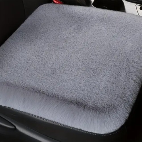 Ülésvédő, puha szőrös, szürke, Autolife 01860