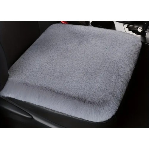 Ülésvédő, puha szőrös, szürke, Autolife 01860