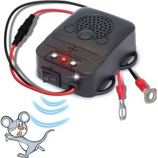 Ultrahangos és LED-es (Villanó funkciós) nyestriasztó gépjárművekhez 12V