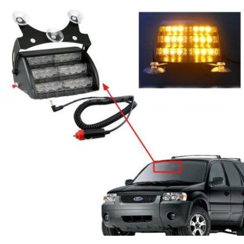 Villogófény, sárga LED-es stroboszkópos Autolife FL-WS-51034Y