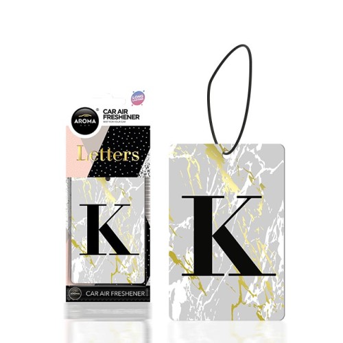 Aroma Car, Illatosító, Betű, Fekete, 