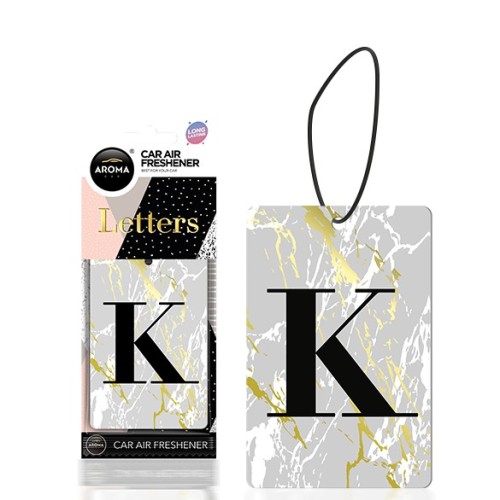 Aroma Car, Illatosító, Betű, Fekete, 