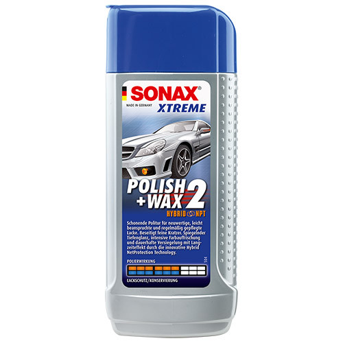 Autó polír és wax 250 ml, Sonax Xtreme Polish + Wax 2 Hybrid NPT