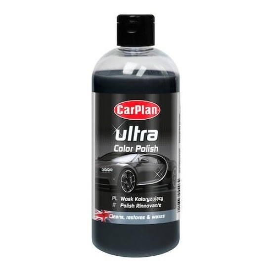 Autó színpolír, fekete színű 500 ml CarPlan Ultra Color Polish Black