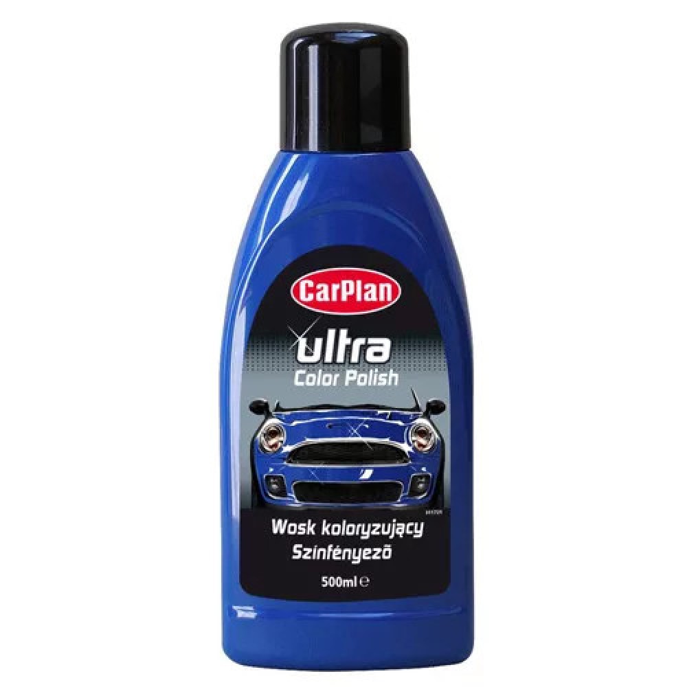 Autó színpolír, kék színű 500 ml CarPlan Ultra Color Polish Blue