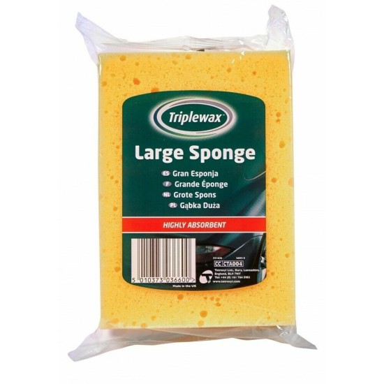 Autómosó szivacs, nagy méretű 6 x 11 cm, CarPlan Triplewax Large Sponge Autómosó szivacs, nagy méretű 6 x 11 cm, CarPlan Triplewax Large Sponge
