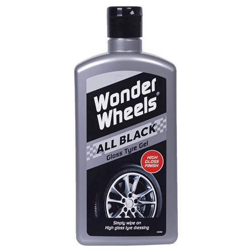 Gumiápoló gél  500 ml, Carplan Wonder Wheels All Black Gloss Tyre Gel
