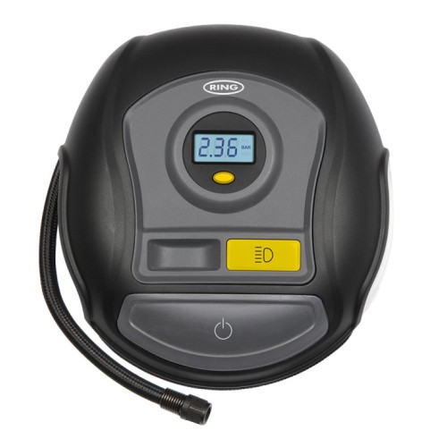 Kompresszor, digitális mérőórával 12V - 6,9 BAR Ring, RTC400