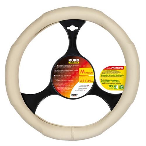 Kormányvédő, bézs, prémium 37-39cm, Lampa Kuro