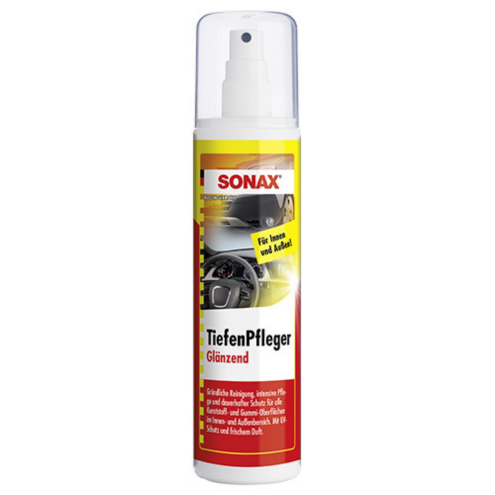 Műanyag- és gumiápoló szer 300 ml, Sonax TiefenPfleger Glänzend