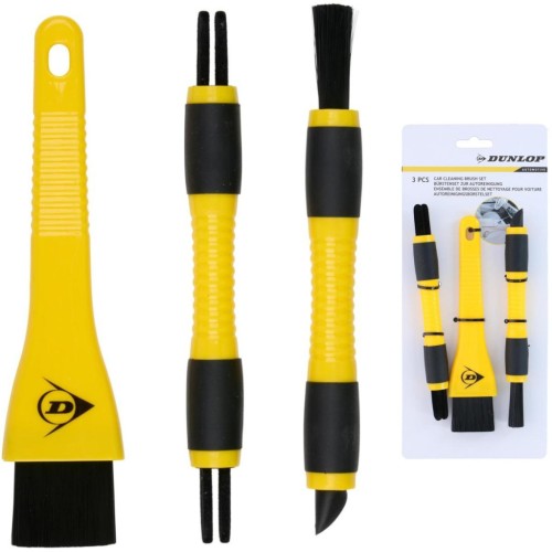 Műszerfal tisztító 3db-os ecset készlet, Dunlop