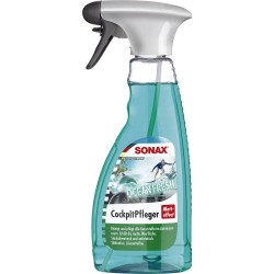 Műszerfalápoló, matt pumpás spray, óceánfriss illatú 500 ml, SONAX CockpitPfleger Matteffect Ocean-fresh