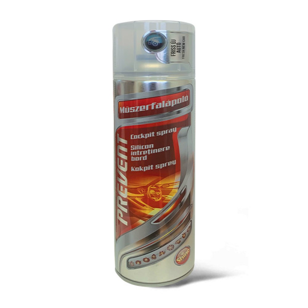 Műszerfalápoló szilikon spray, New Car 500 ml, Prevent