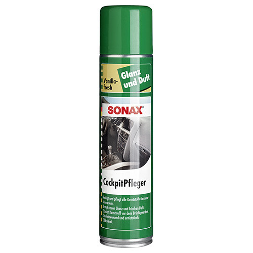 Műszerfalápoló szilikonmentes spray vanília illatú 400 ml, Sonax CockpitPfleger Vanilla-Fresh