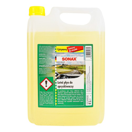 Nyári szélvédőmosó citromos, 4 liter Sonax