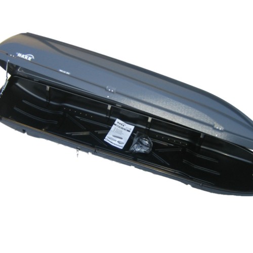 Tetőcsomagtartó síbox, szürke, 300 literes, Hakr Relax 300Z