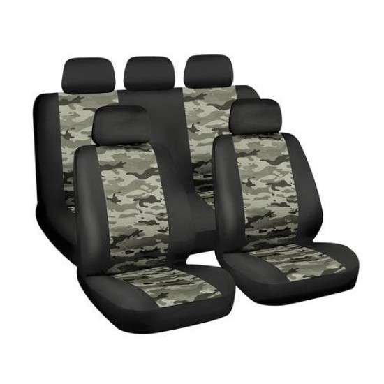 Üléshuzat univerzális 9db-os fekete-terepmintás Lampa Camo Air-Force 54670 Üléshuzat univerzális 9db-os fekete-terepmintás Lampa Camo Air-Force 54670