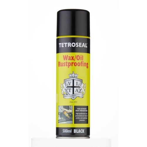 Üregvédő, rozsdásodásgátló wax 500 ml, CarPlan Tetroseal Wax/Oil Black