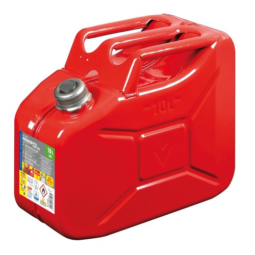 Üzemanyagkanna (marmon), fém, piros, 10 liter, Lampa Premium, metal jerry-can - 10 L - Red