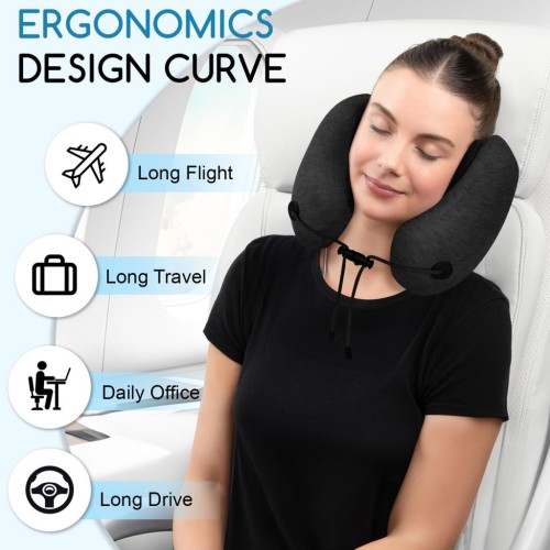 Memóriahabos utazó nyakpárna Autolife 05042