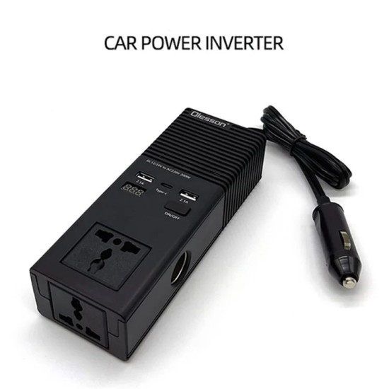 Feszültség átalakító inverter USB-vel és szivargyújtó aljzattal 12/24V 200W Autolife 63011